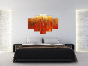 Tablou cu abstracție pictată (150x105 cm)