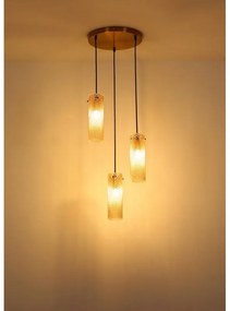 Lustra suspendata design decorativ Karolo 3L, 15775-3HR GL