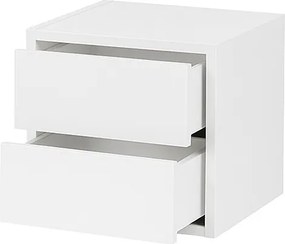 Boxie 2 sertare dulap de perete 40x40x37 cm alb