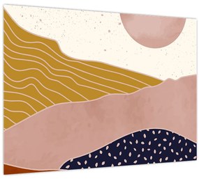 Tablou - Muntele de design Spacefrog N⁰3 (70x50 cm)