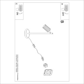 Brilagi - Lampă de masă CRESTO 1xGU10/10W/230V albă