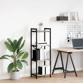 vidaXL Bibliotecă sonoma gri 40 x 30 x 118 cm Lemn și oțel