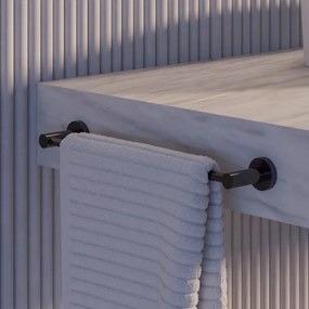 Suport de perete pentru prosoape OMNIRES MP60214AT MODERN PROJECT 40 cm negru mat