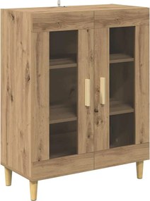 vidaXL Bufet Stejar Artizanal 69,5 x 34 x 90 cm Lemn compozit