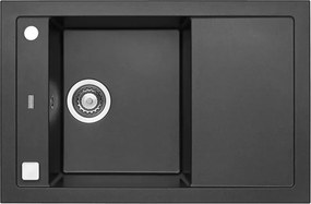 Chiuveta compozit Alveus Formic 30 Twilight negru metalizat 76x50 cm