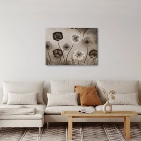 Tablou - Flori desenate (70x50 cm)