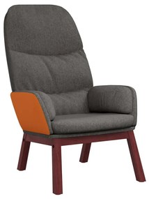 341061 vidaXL Scaun de relaxare, gri închis, material textil