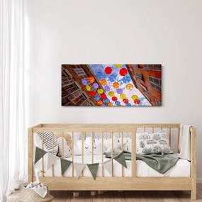 Tablou - Umbrele colorate (120x50 cm)