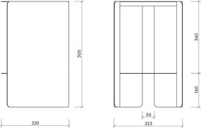 Măsuță auxiliară rotundă din oțel ø 32 cm Wa – noo.ma