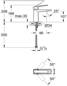 Baterie lavoar Grohe Allure Brilliant M monocomanda crom fara ventil