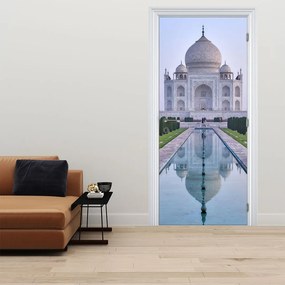 Fototapet pentru ușă - Taj Mahal la răsărit de soare (95x205cm)