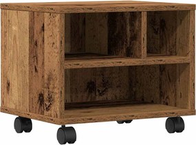 vidaXL Suport pentru imprimantă Lemn vechi 41 x 32 x 33.5 cm