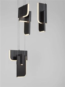 Lustra LED suspendata liniara design decorativ 3000K TOTEM 56W