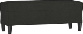 vidaXL Bancă, negru, 100x35x41 cm, textil