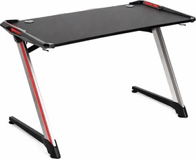 Birou Gaming Lectra, iluminare RGB, suprafata carbon