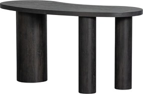 Masă consolă maro închis cu aspect de lemn de pin 70x150 cm Maan – WOOOD