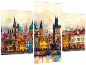 Tablou - Toamna în orașul pictat (90x60 cm)