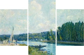 Tablou - Alfred Sisley, The Banks of the Oise, reproducere (90x60 cm)
