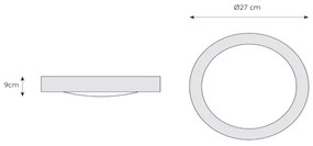Lucide 79158/01/12 - Plafoniera baie FRESH 1xE27/20W/230V