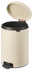 Cos de gunoi cu pedala Brabantia NewIcon 1005535, 20 L, Inchidere lina, Baza antiderapanta, Bej