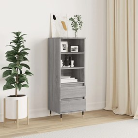 vidaXL Dulap înalt, gri sonoma, 40x36x110 cm, lemn prelucrat
