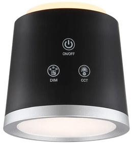 Globo 58454B - Lampă de birou LED tactilă reglabilă MEEYA LED/6W/3,7V negru