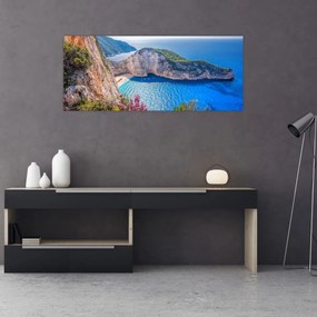 Tablou - Plaja Navagio, Grecia (120x50 cm)