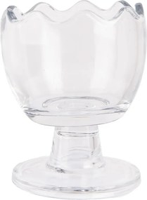Borcan din sticlă, transparent, cu capac găină, Ø 10x22 cm