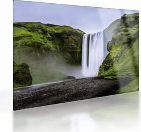 Tablou pe sticlă cu cascade (70x50 cm)