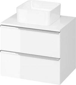 Dulap baza pentru lavoar suspendat alb Cersanit Virgo 60 cm