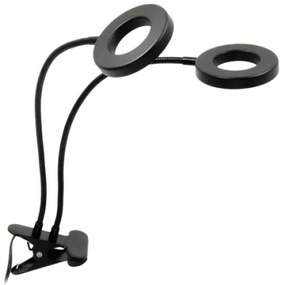 Lampă LED flexibilă dimabilă de masă cu clemă pentru creșterea plantelor VITARO 2xLED/4W/230V negru