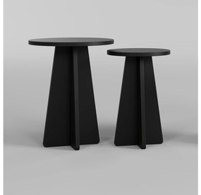 Set 2 buc măsuțe de cafea Madeline 3 (Negru). 1089600