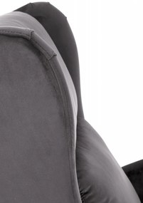 Fotoliu recliner Agustin 2 velvet gri H107 cm
