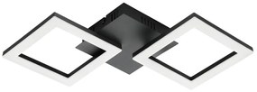 Plafoniera LED inteligenta, design modern Paranday-z negru