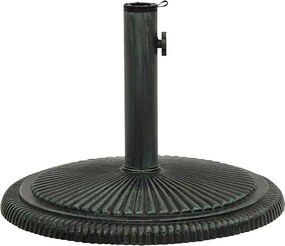 vidaXL Bază de umbrelă, verde, 45x45x30, fontă