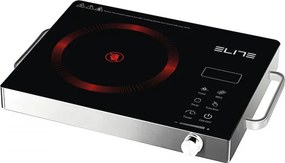Plită cu infraroșu cu un singur ochi Elite EFP-1293TP, 2200 W, 20 cm, afișaj LED, comandă tactilă, cronometru, sticlă ceramică, oțel inoxidabil