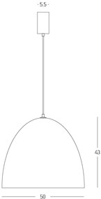 Lustra Suspendata MULBERRY, Negru, ZB-25175