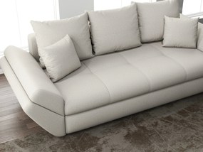 Canapea extensibilă dumonde cu ladă de depozitare si sezut confortabil din spuma high-density, Loana Enjoy Bej 250x100 cm