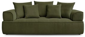 Canapea verde cu tapițerie din chenille 237 cm Whesley – Bobochic Paris