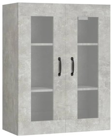 Dulap de perete suspendat, gri beton, 69,5x34x90 cm 1, Gri beton