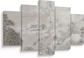 Tablou - Peisaj chinezesc (150x105 cm)