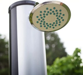 Duș solar KARIBIK, 35 l, argintiu/negru Jurhan