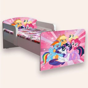 Pat copii Little Pony cu manere varianta 2 Mare 2-12 ani Cu manere Cu saltea