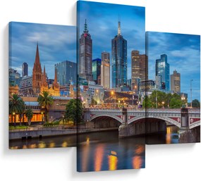 Tablou cu orașul Melbourne (90x60 cm)