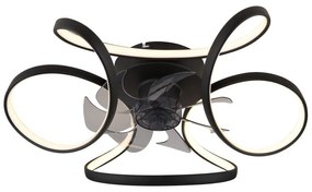 Lustra LED cu ventilator si telecomanda LORIS 03638 GL