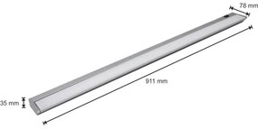 LED Lampă design minimalist LED/15W/230V argintiu