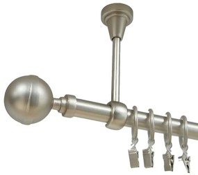 Galerie simpla prindere tavan kalisto 19 mm crom mat (Alege marime: 360 cm)