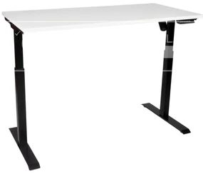 Birou reglabil electric TerrA3 s BLACK - profil pătrat , 1 motor, cadrul negru (Dimensiune blat: 90x60 cm, Culoare blat: Stejar negru 18mm)