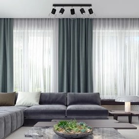 Spot DANTE 5xGU10/25W/230V negru/crom lucios