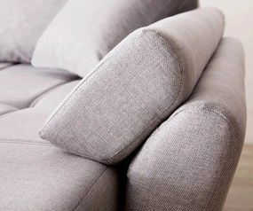 Colțar extensibil dumonde cu ladă de depozitare si sezut confortabil din spuma high-density, Loana Enjoy Grey II 270x185 cm